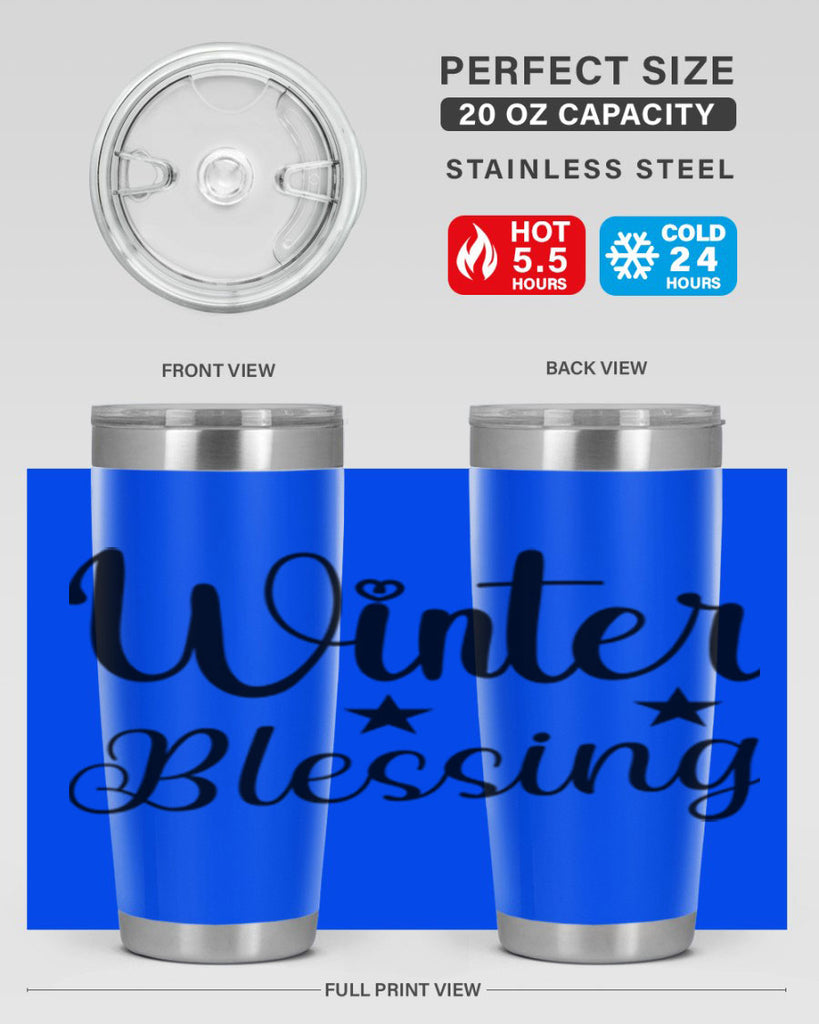 Winter Blessing 484#- winter- Tumbler