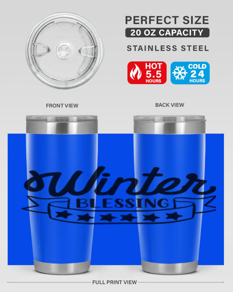 Winter Blessing 485#- winter- Tumbler