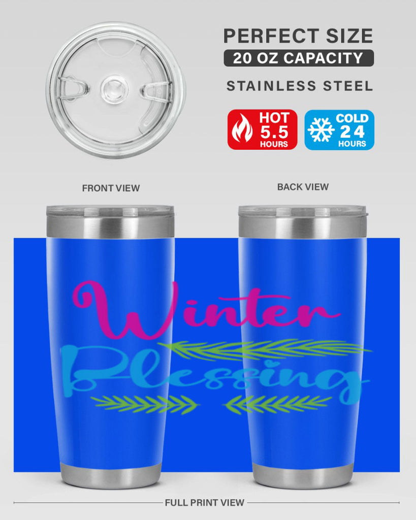 Winter Blessing 486#- winter- Tumbler