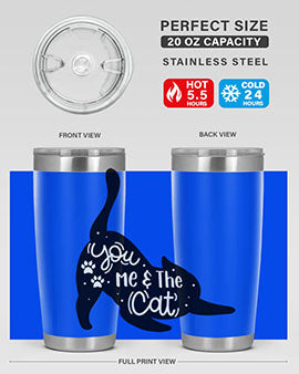 You Me The Cat Style 111#- cat- Tumbler
