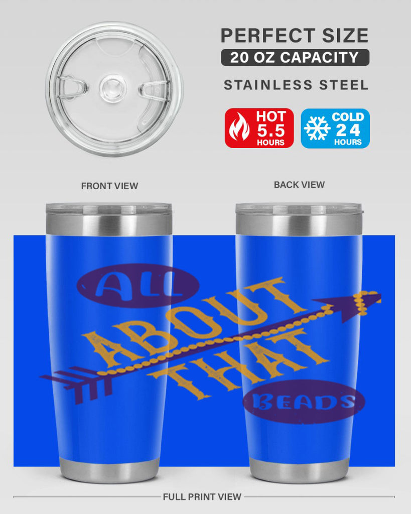 all about that beads 62#- mardi gras- Tumbler