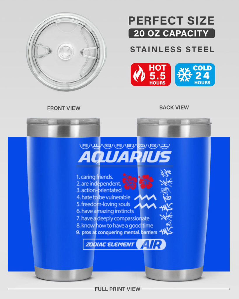 aquarius 85#- zodiac- Tumbler