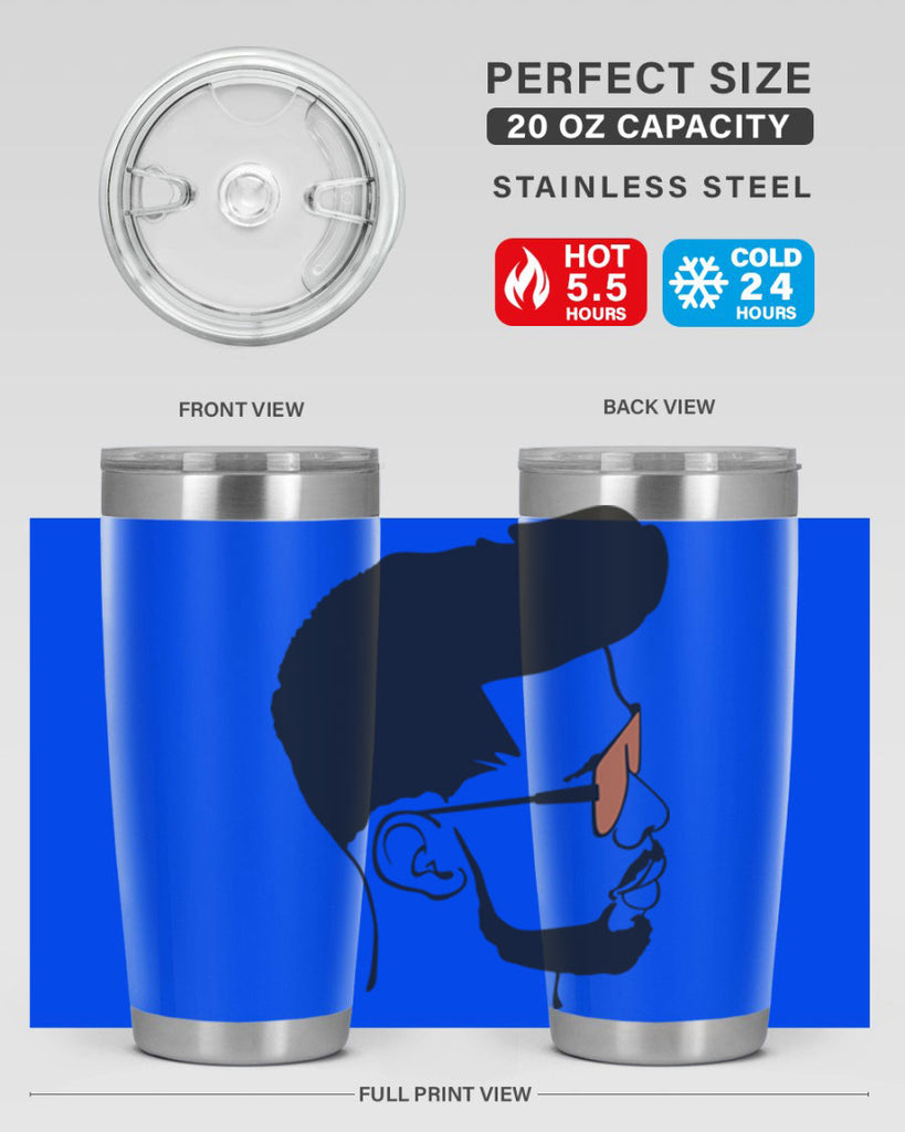 beardman 50#- black men - boys- tumbler