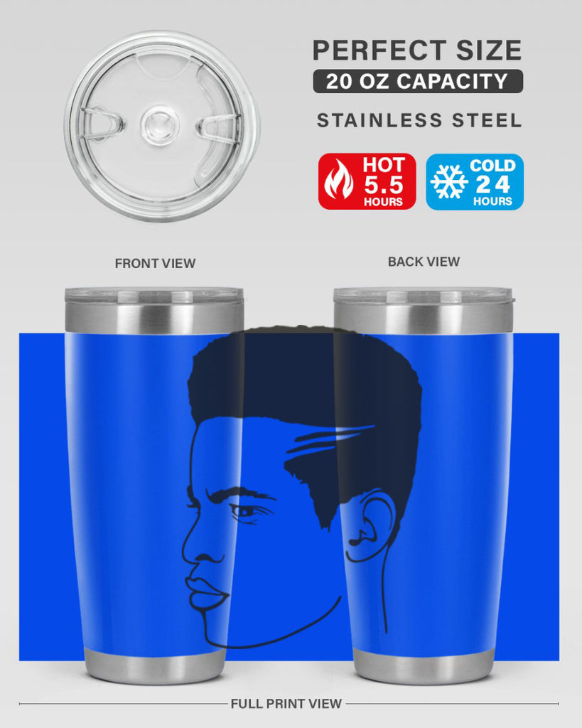 beardman 61#- black men - boys- tumbler