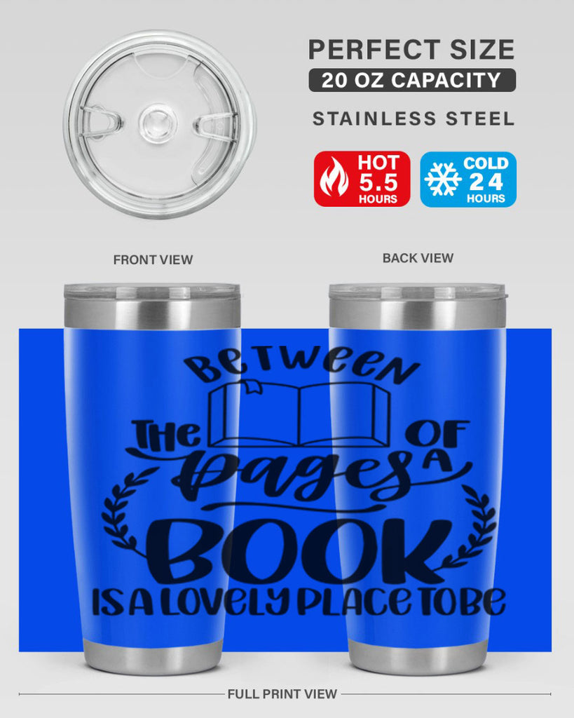 between the pages of a book 52#- reading- Tumbler