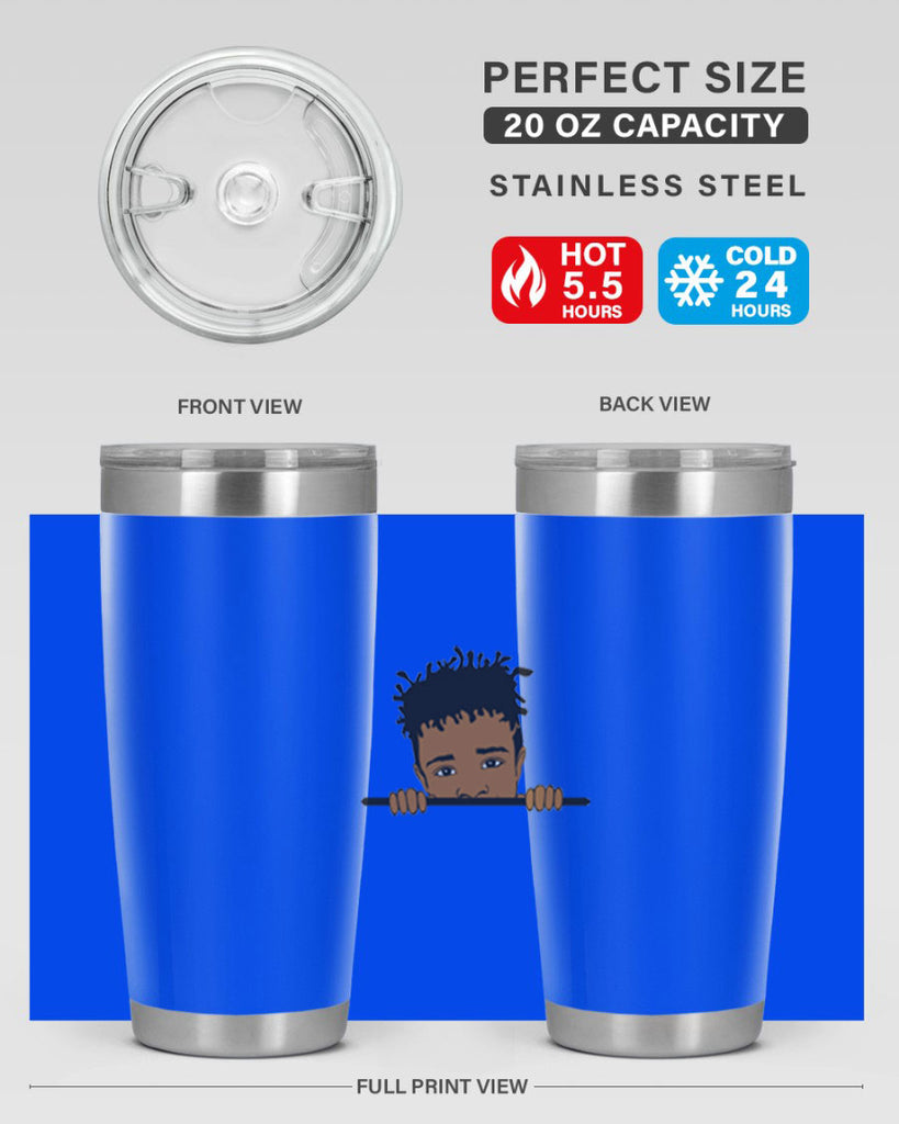 black boy 6#- black men - boys- tumbler