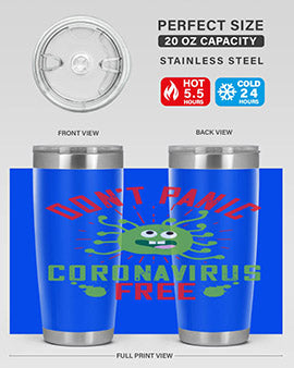 dont panic coronavirus free Style 43#- corona virus- Tumbler
