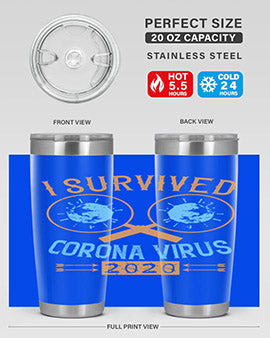 i survived corona virus Style 34#- corona virus- Tumbler
