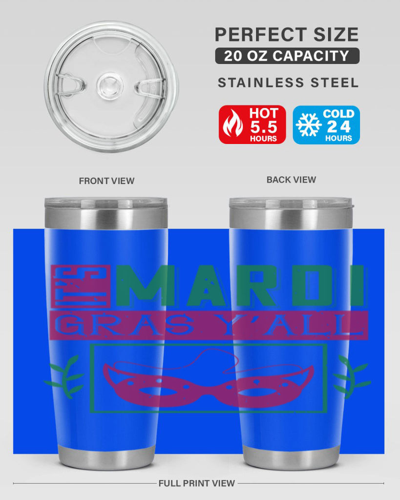 it’s mardi gras y’all 60#- mardi gras- Tumbler