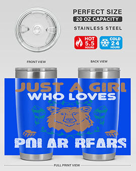 just a girl who loves polar bear 22#- Bears- Tumbler