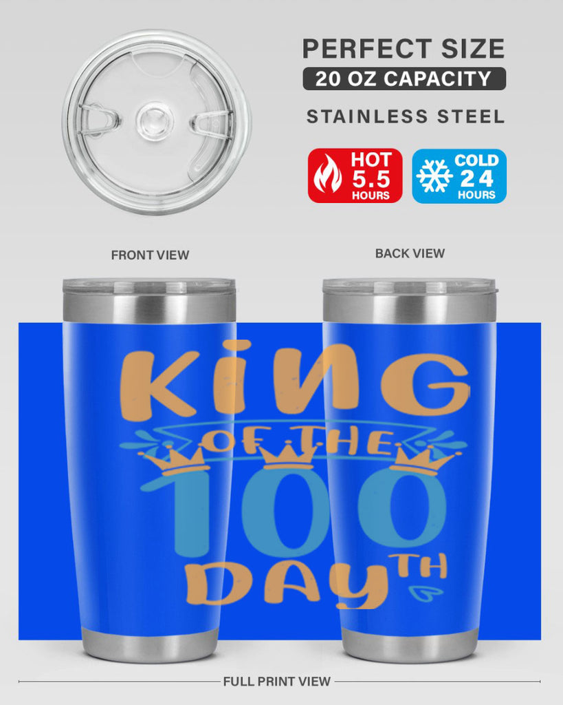king of the th day 3#- 100 days of school- Tumbler