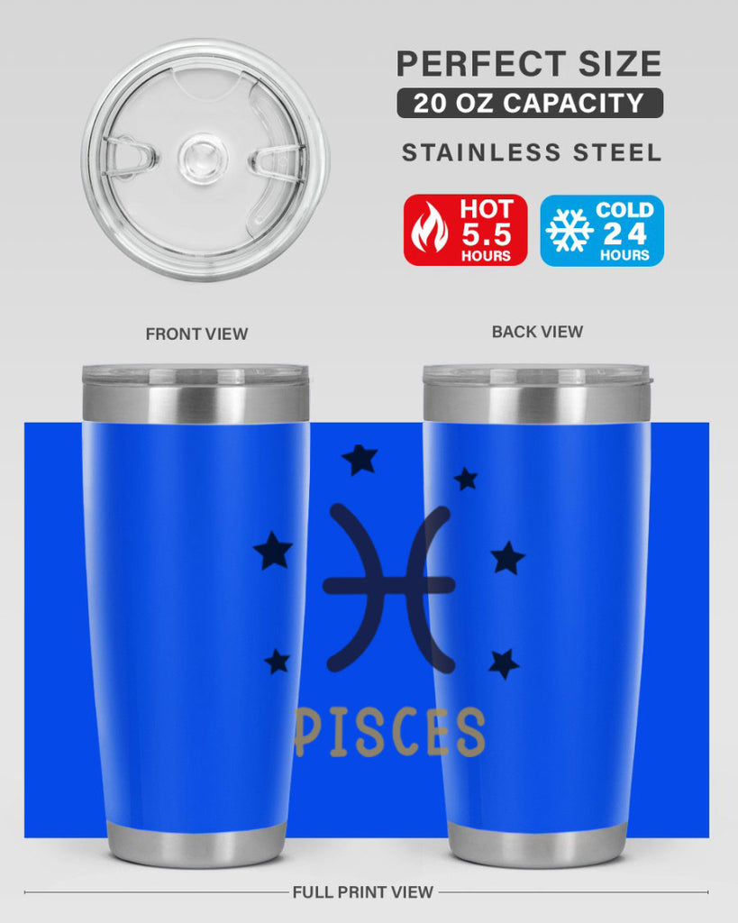pisces 355#- zodiac- Tumbler