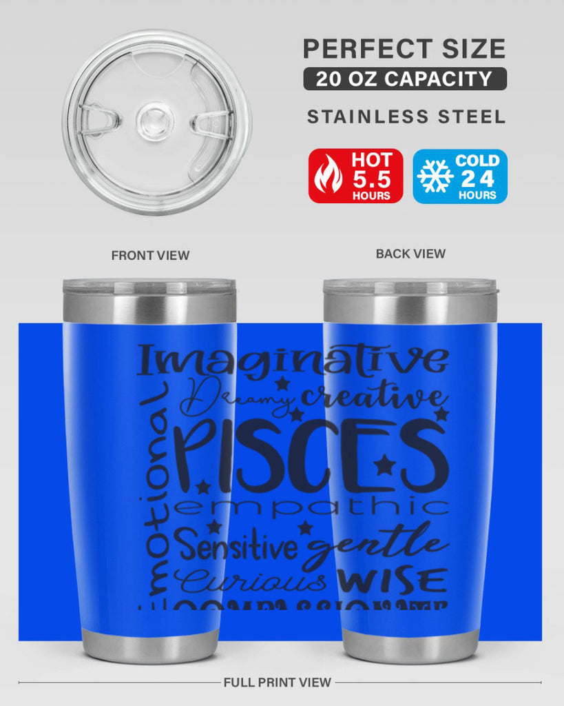 pisces 570#- zodiac- Tumbler