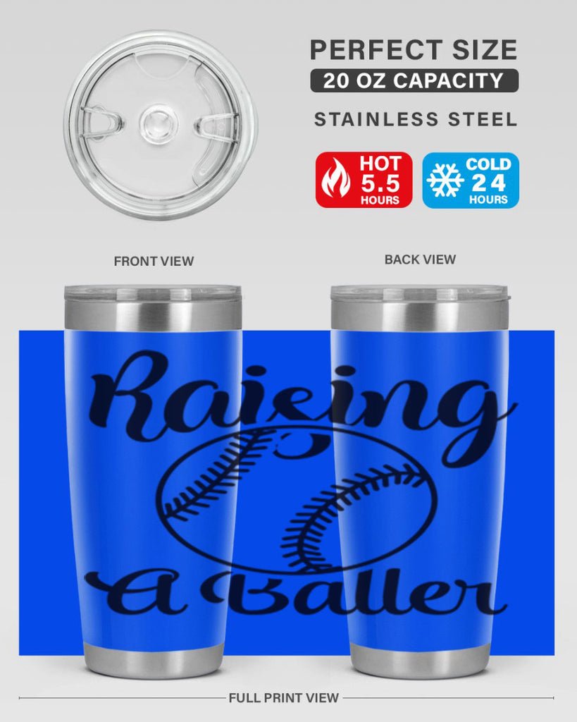 raising a baller 2277#- softball- Tumbler