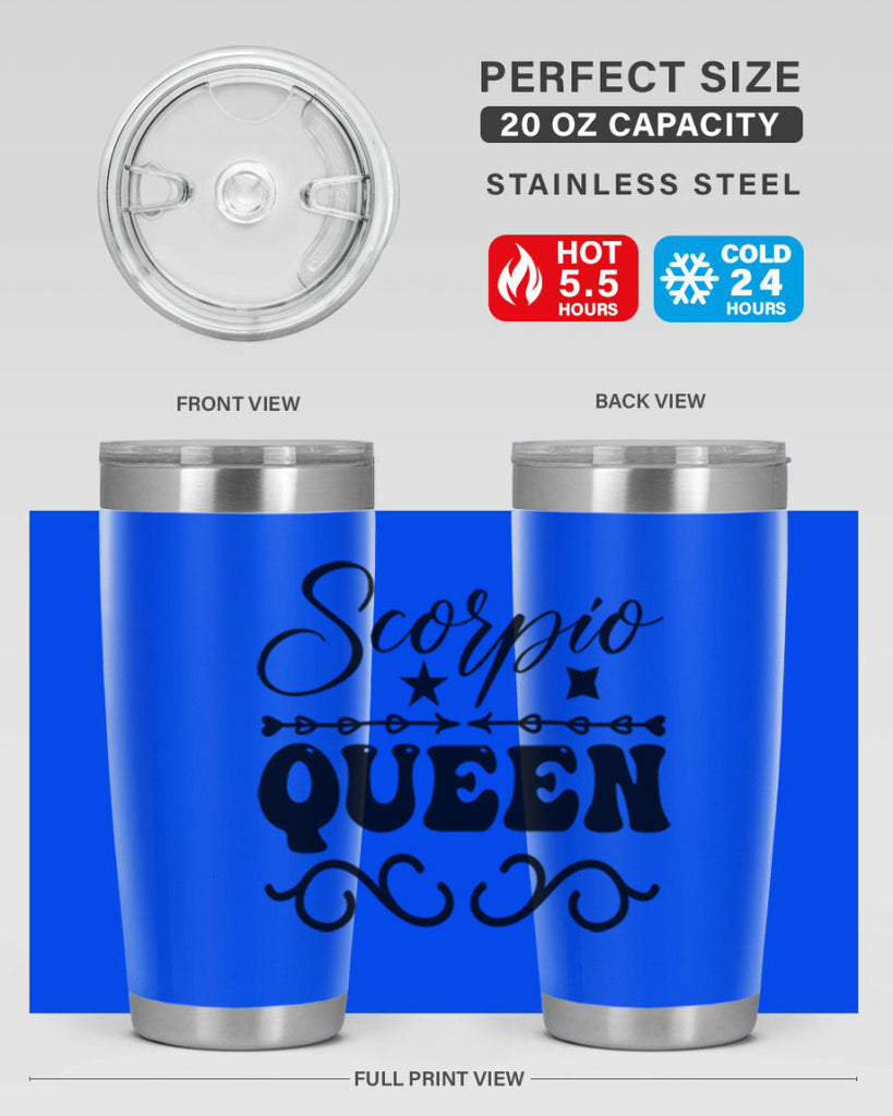 scorpio queen 447#- zodiac- Tumbler
