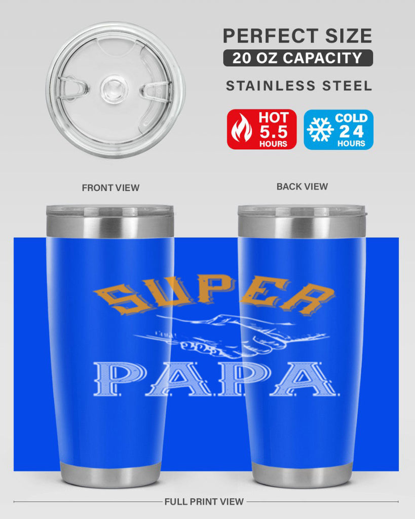 super papa 8#- grandpa - papa- Tumbler