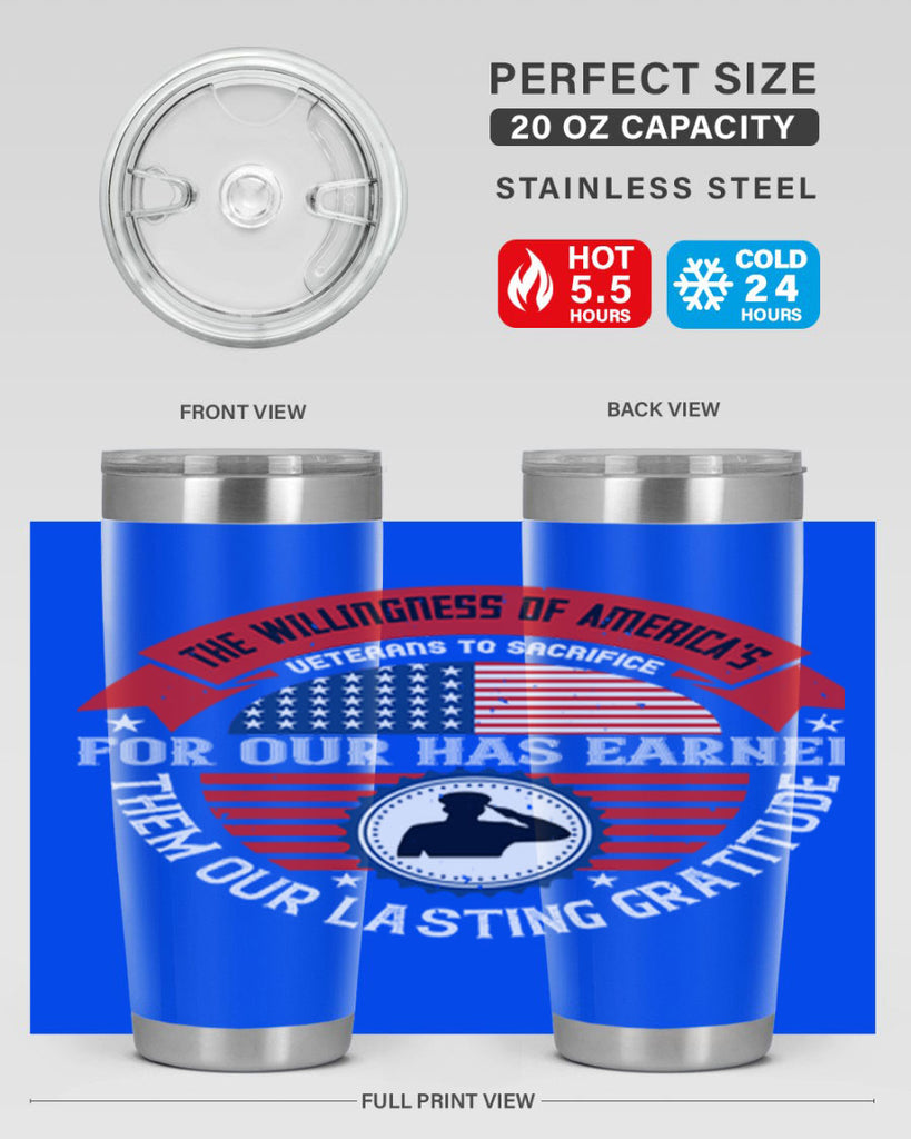 the willingness of americas 88#- Veterns Day- Tumbler