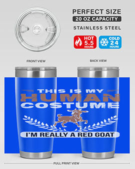 this is my human costume im really a red goat Style 1#- goat- Tumbler