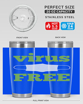 virus free Style 20#- corona virus- Tumbler