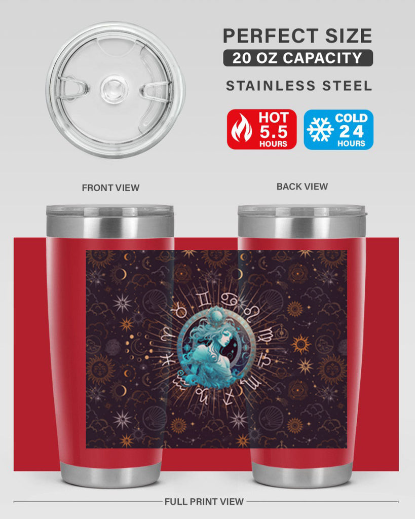 Aquarius Straight 66#- zodiac- Tumbler