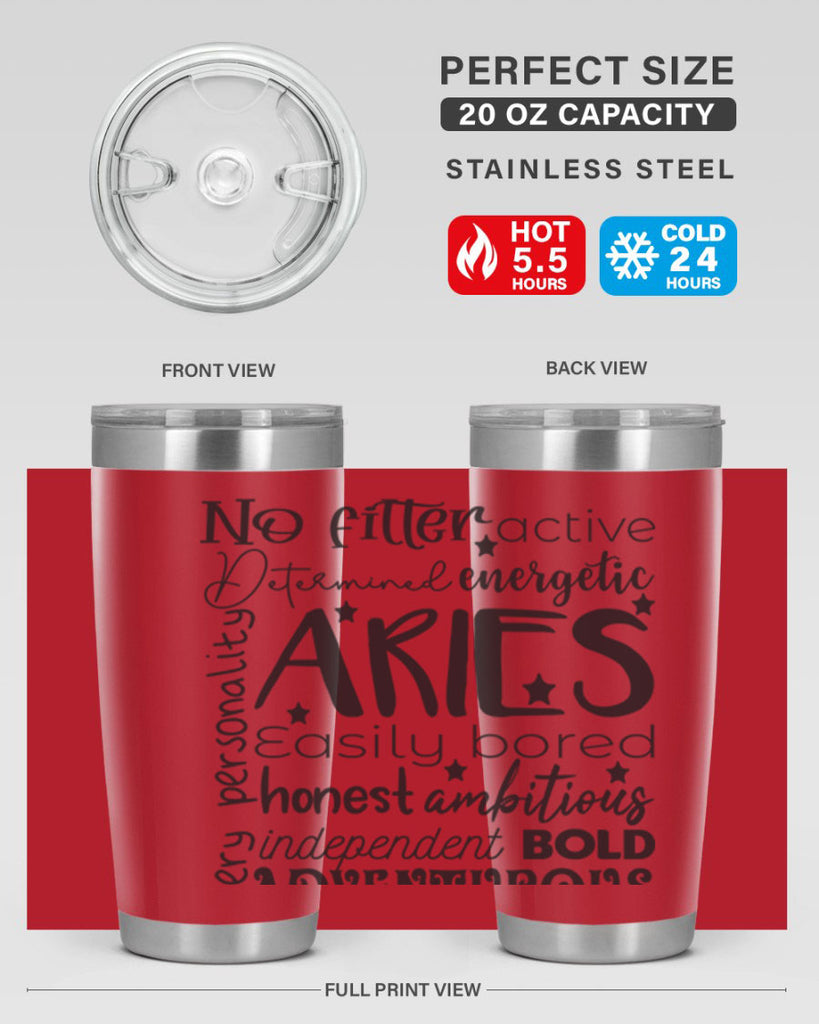 Aries 564#- zodiac- Tumbler