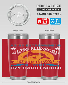 As an entrepreneur you can always find a solution if you try hard enough Style 96#- shark  fish- Tumbler