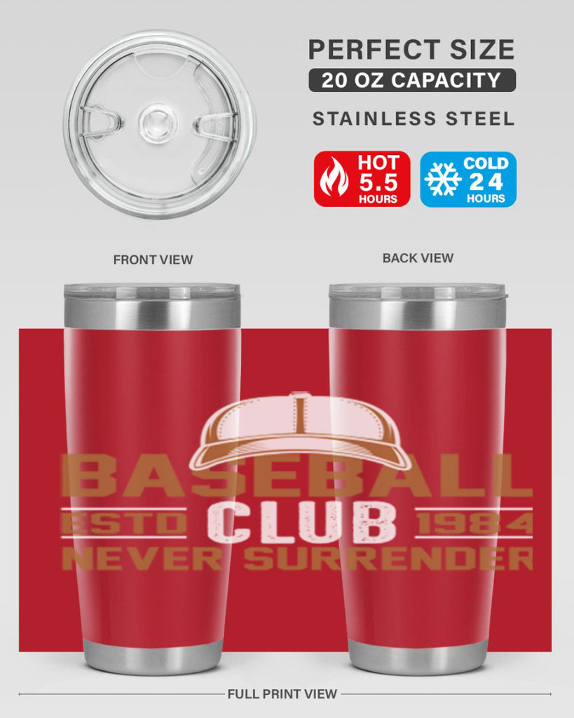 Base 1447#- baseball- Tumbler