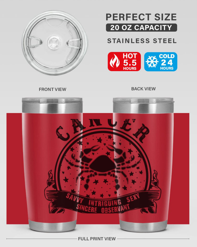 Cancer 13#- zodiac- Tumbler