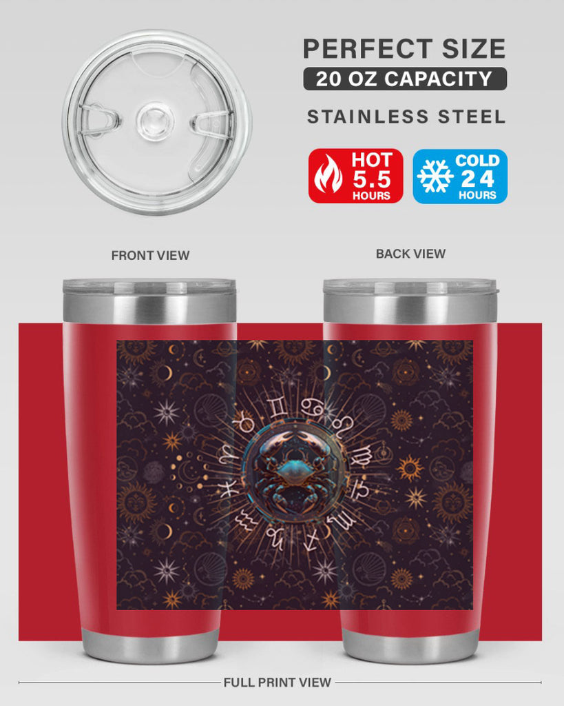 Cancer Straight 146#- zodiac- Tumbler
