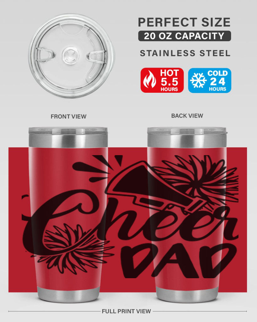 Cheer dad 1391#- cheer- Tumbler