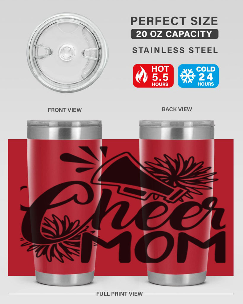 Cheer mom 1385#- cheer- Tumbler