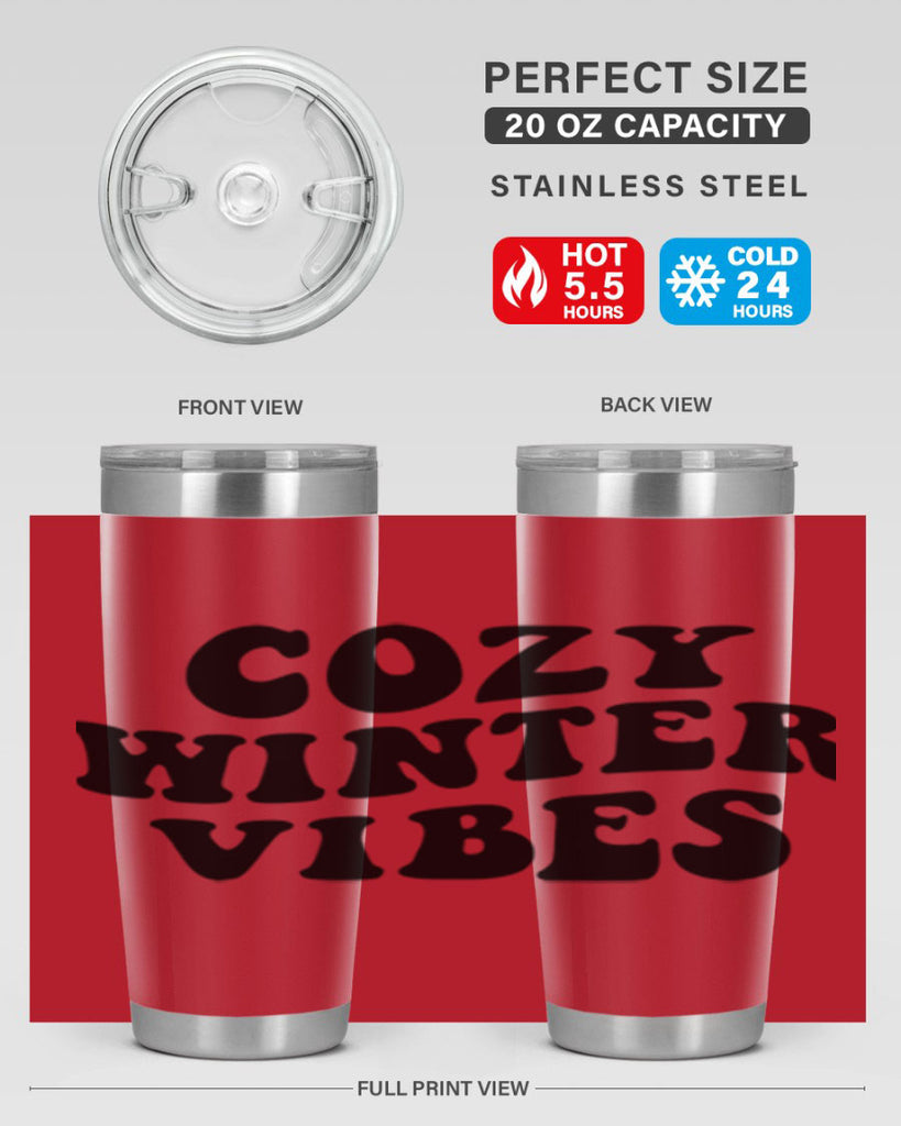 Cozy Winter Vibes 64#- winter- Tumbler