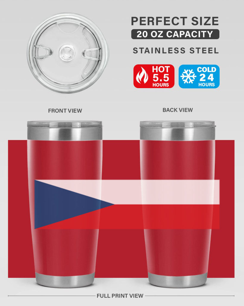 Czechia 152#- world flags- Tumbler