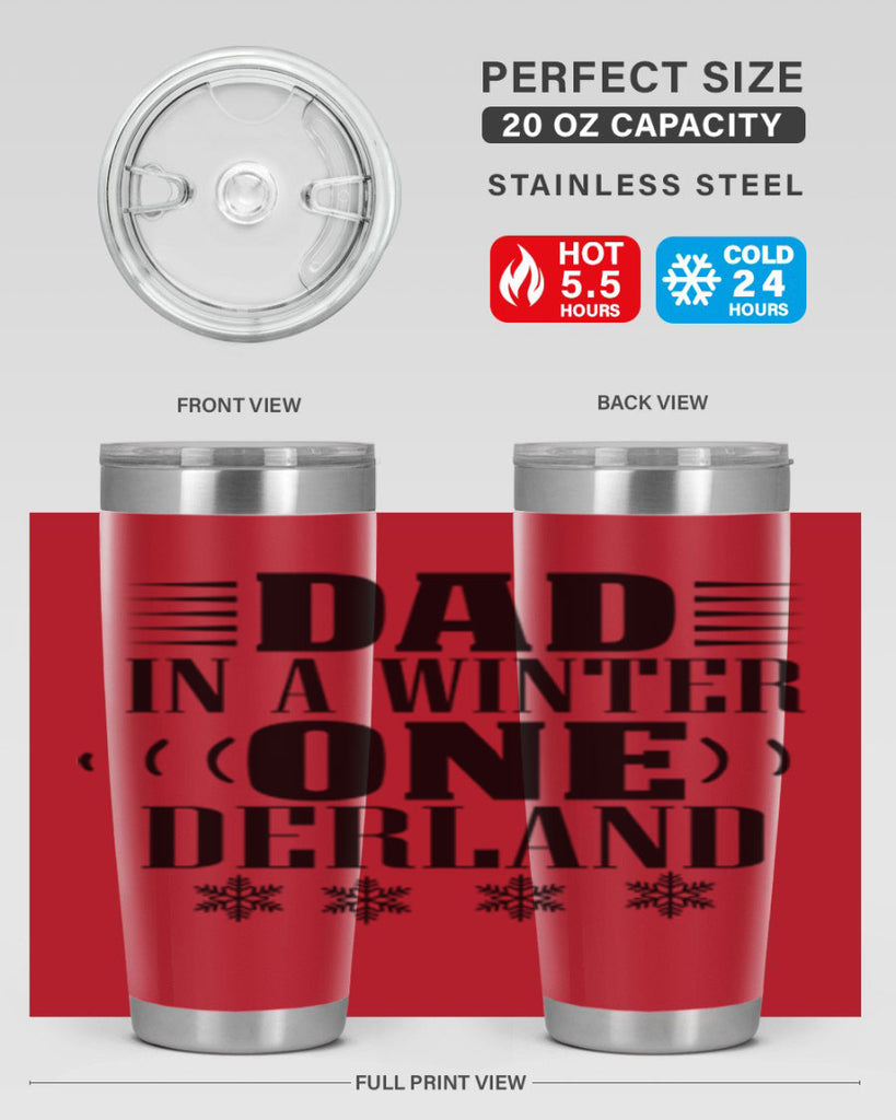 DAD IN A WINTER ONE DERLAND 91#- winter- Tumbler