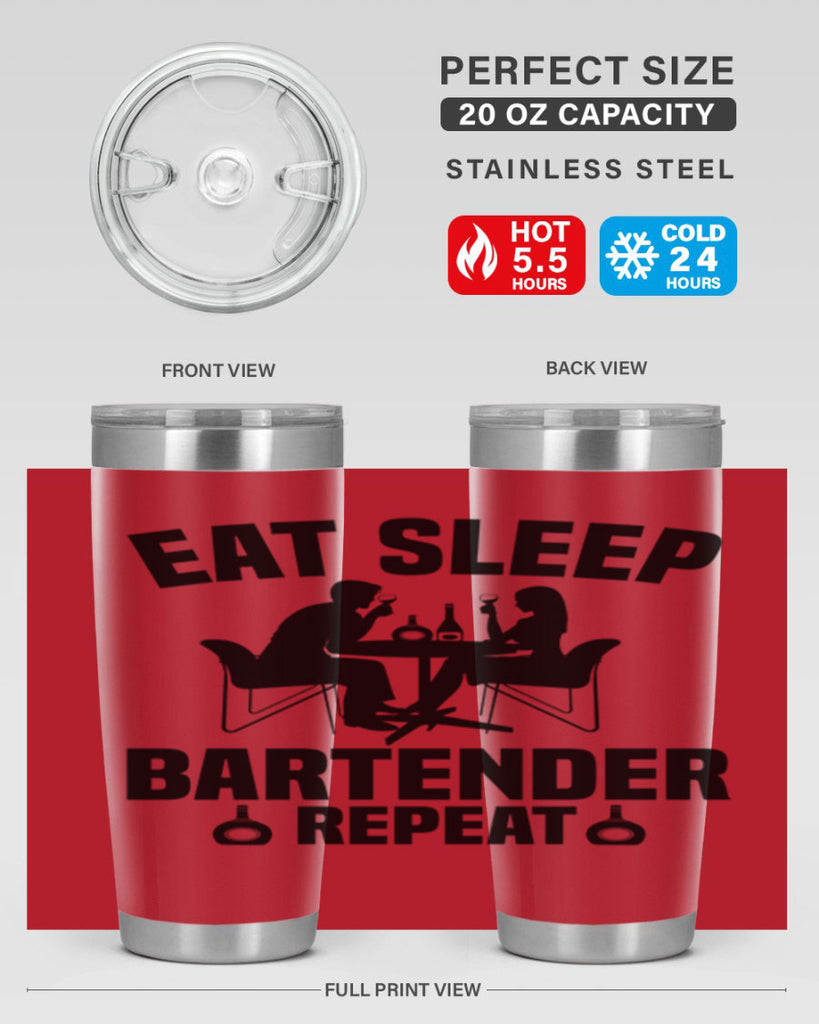 Eat sleep Style 3#- bartender- tumbler