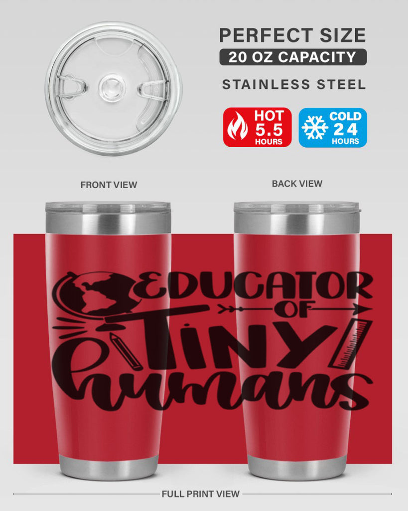 Educator Of Tiny Humans Style 75#- teacher- tumbler