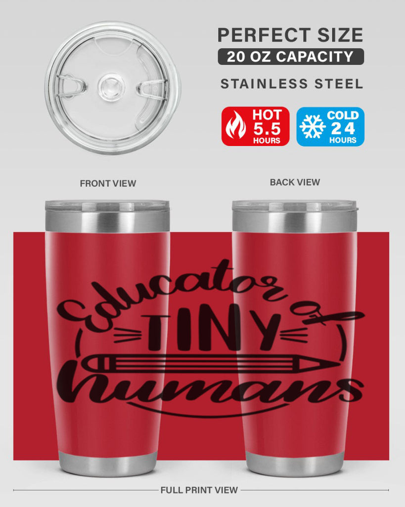 Educator Of Tiny Humans Style 76#- teacher- tumbler