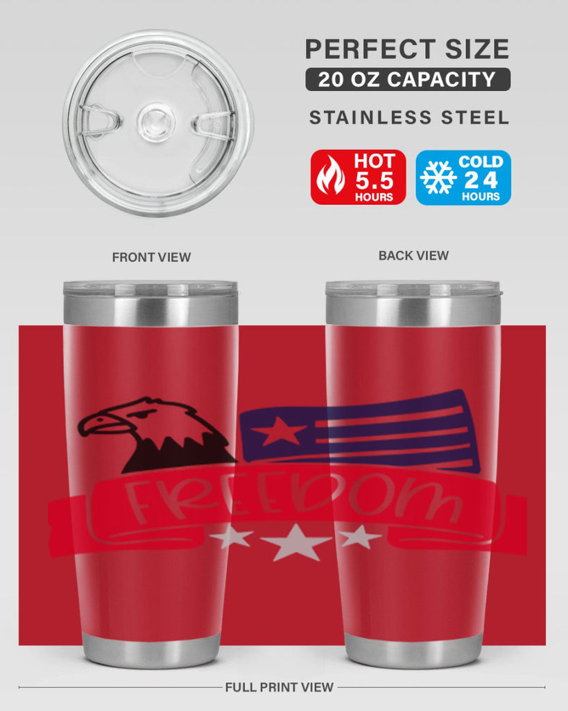 Freedom Style 147#- Fourt Of July- Tumbler