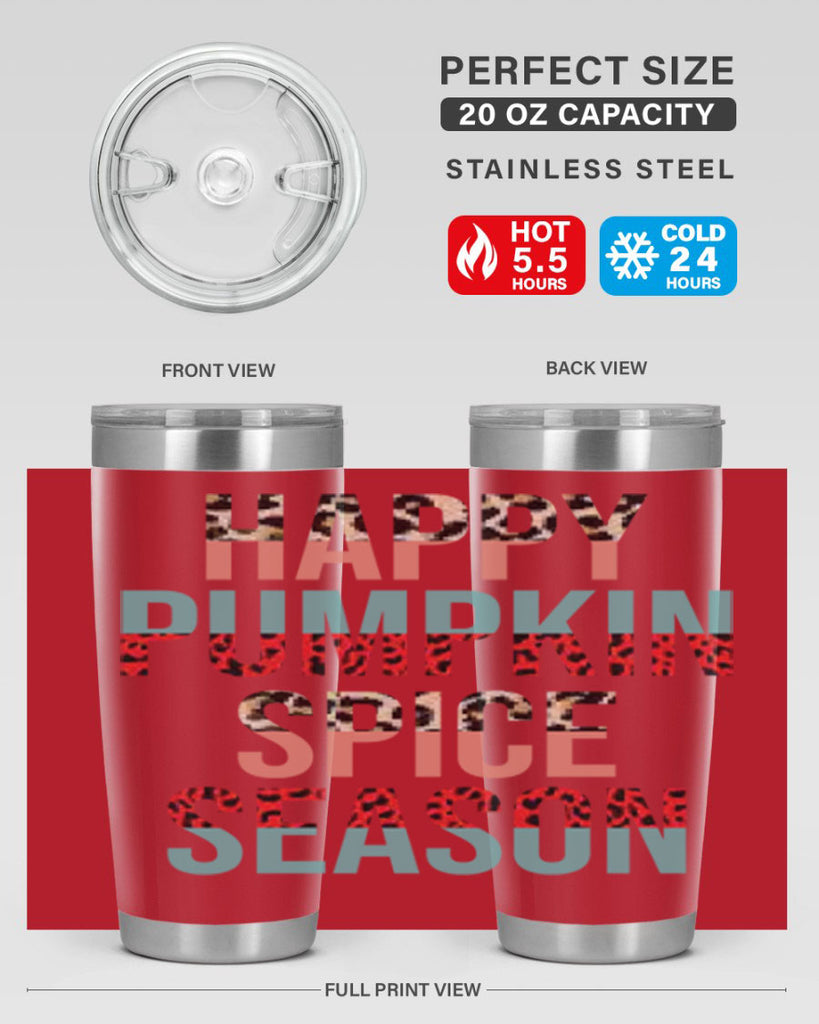 Happy pumpkin spice season 242#- fall- Tumbler