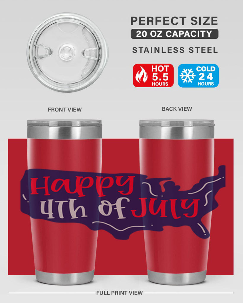 Happy th Of July Style 153#- Fourt Of July- Tumbler