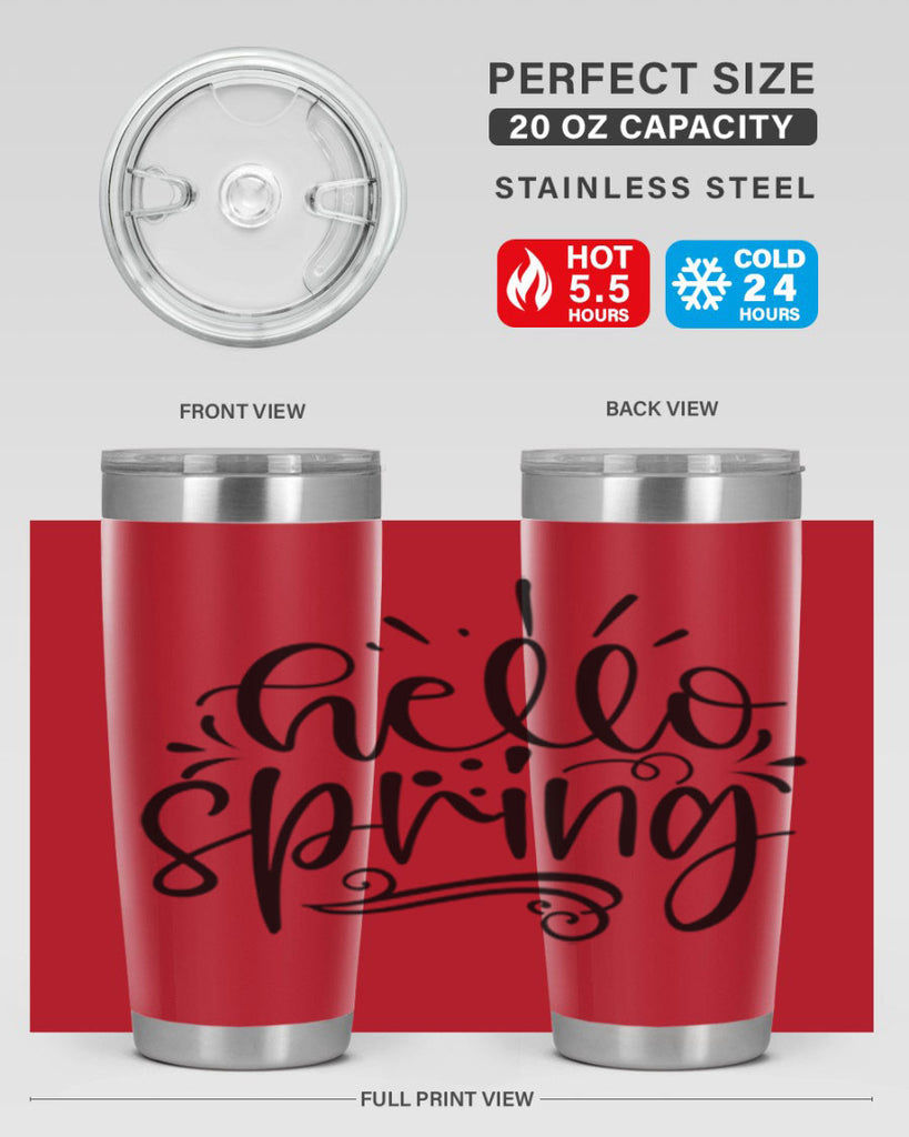 Hello spring 3#- spring- Tumbler