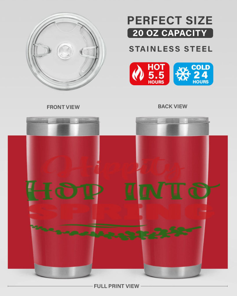 Hippity Hop into Spring 239#- spring- Tumbler