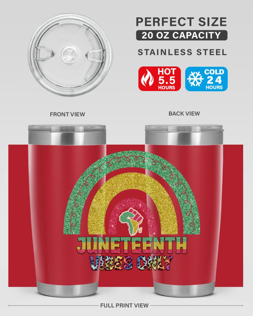 Juneteenth Vibes Only 5#- Juneteenth- tumbler