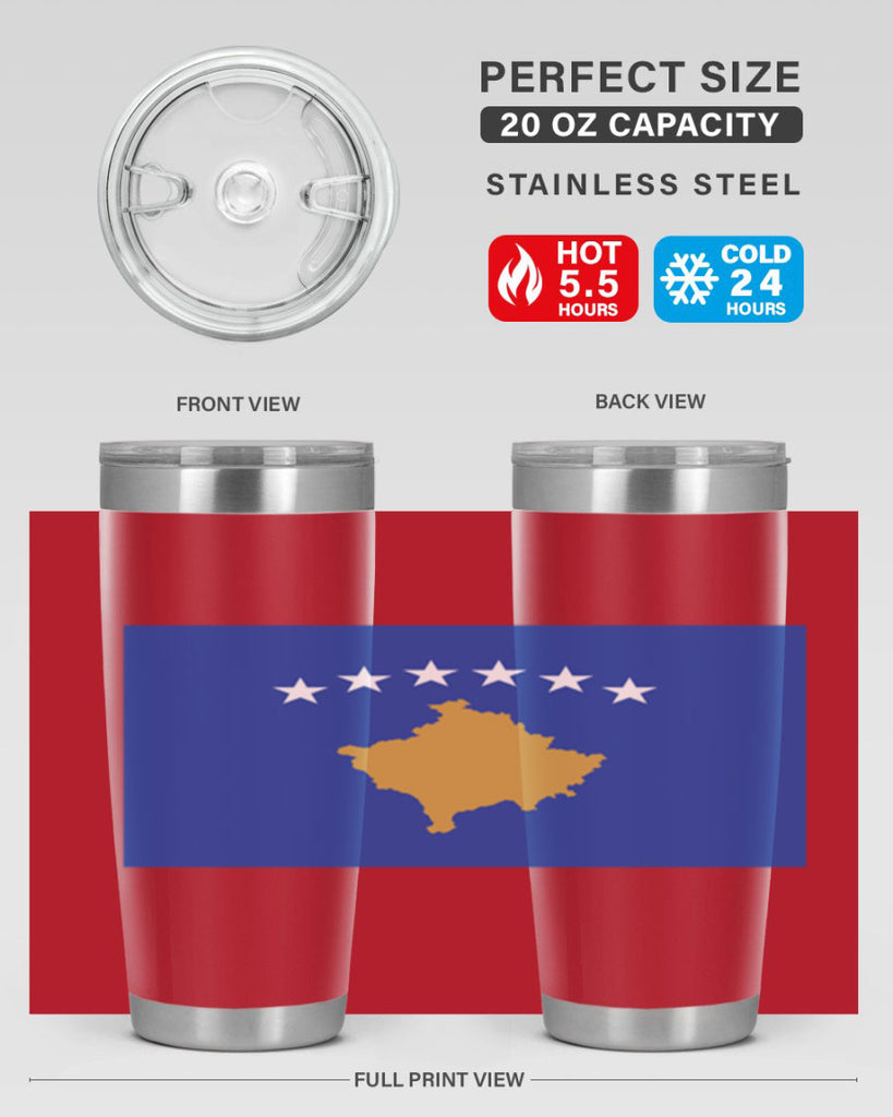 Kosovo 108#- world flags- Tumbler