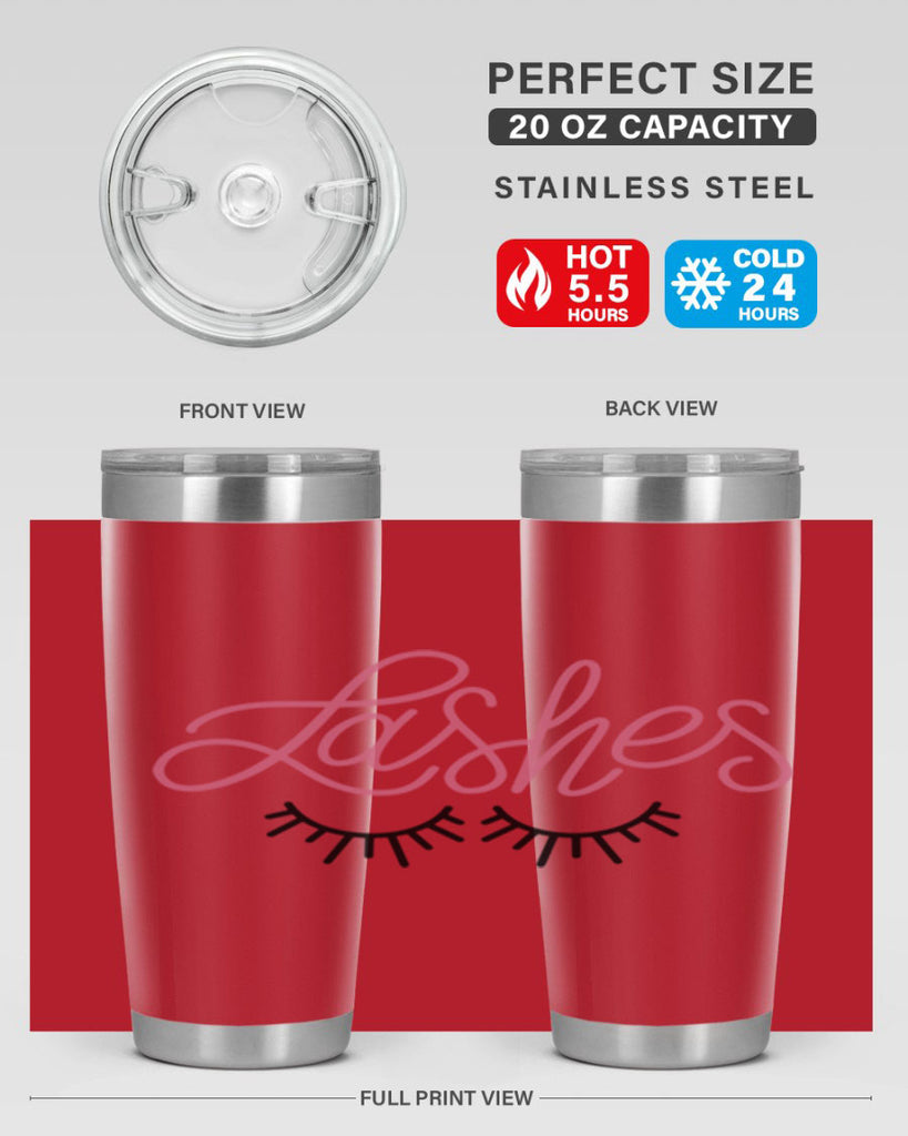 Lashes Style 63#- make up- Tumbler