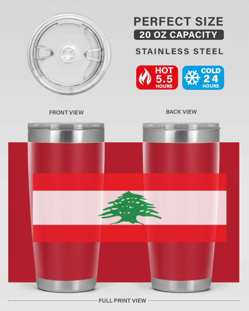 Lebanon 103#- world flags- Tumbler