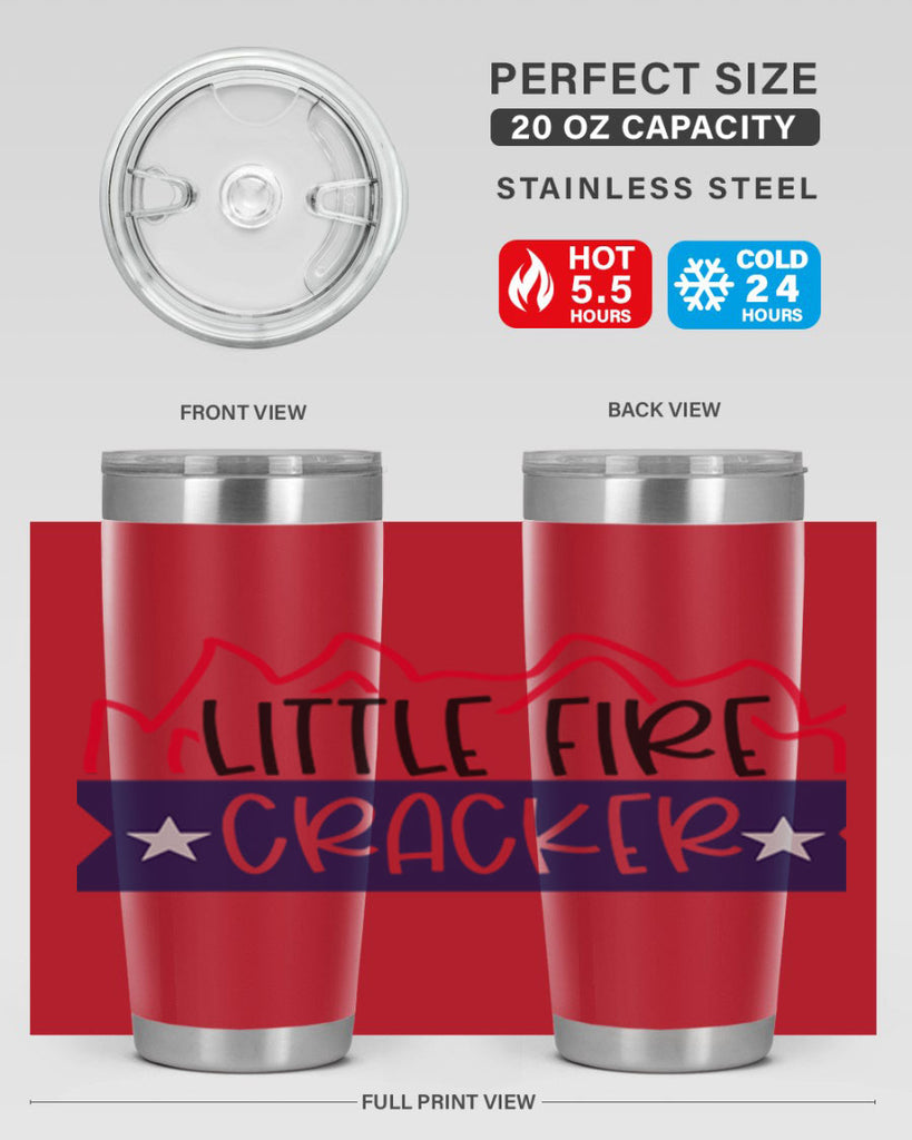 Little Fire Cracker Style 161#- Fourt Of July- Tumbler