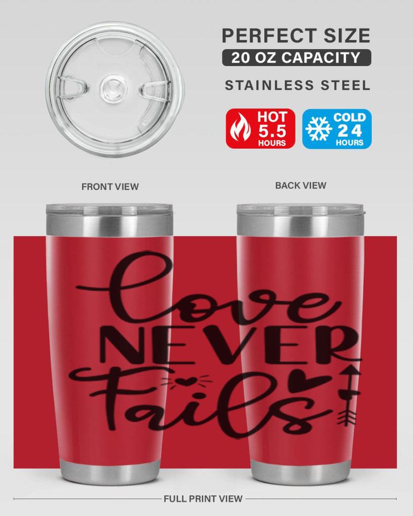 Love Never Fails 309#- winter- Tumbler