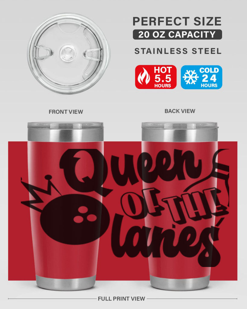 Queen of the lanes 559#- bowlig- Tumbler
