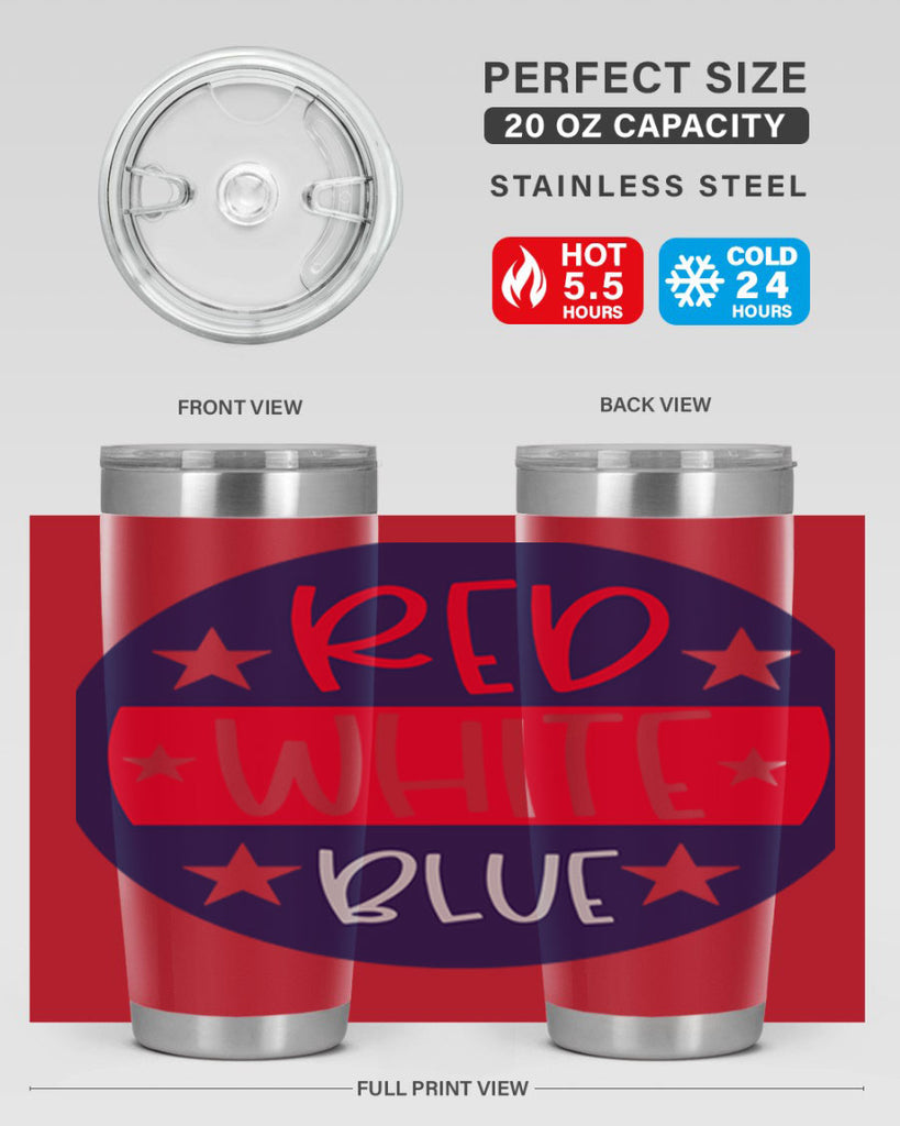 Red White Blue Style 170#- Fourt Of July- Tumbler